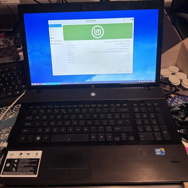 Vintage laptop HP probook 4720 3gb 320gb dvd