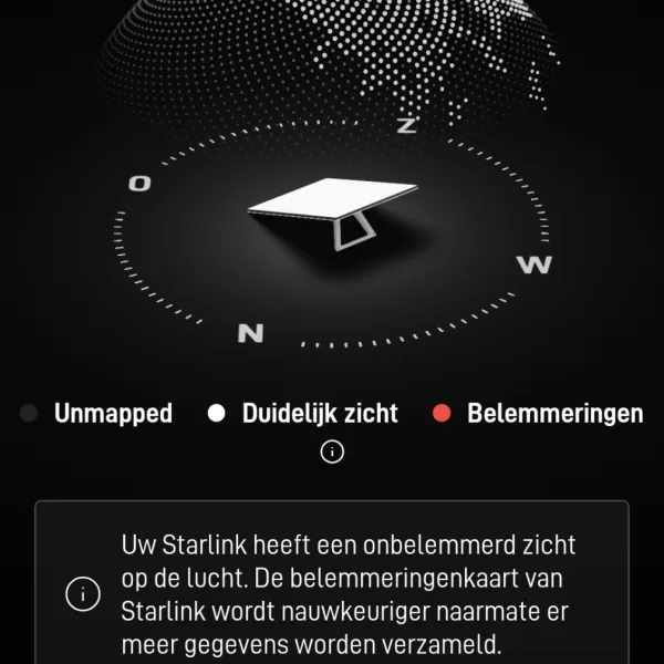 Starlink schotelset UTA-232 met voeding, router  met kabels