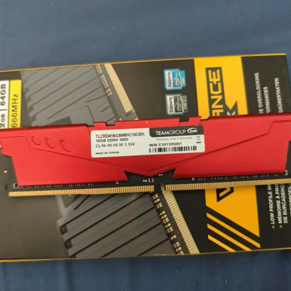 Foto van 16GB DDR4 dimm - Team Group Vulcan Z TLZRD416G3000HC16CBK