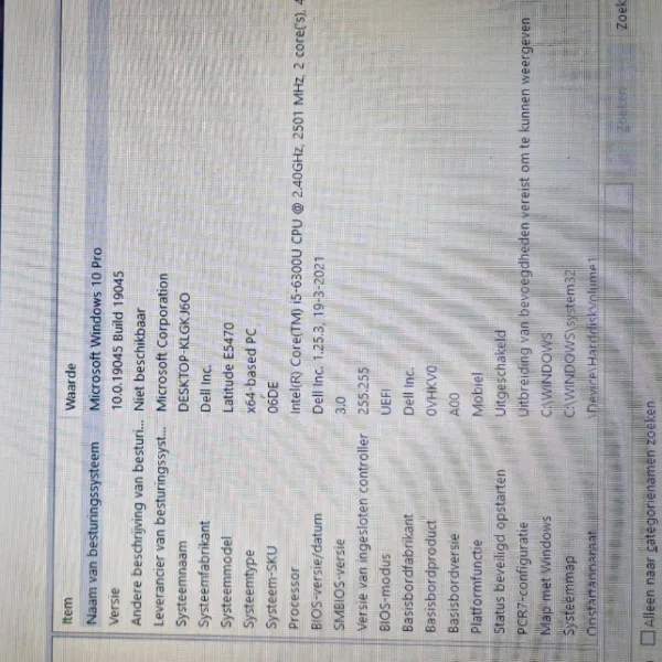Dell laptop i5 6th gen