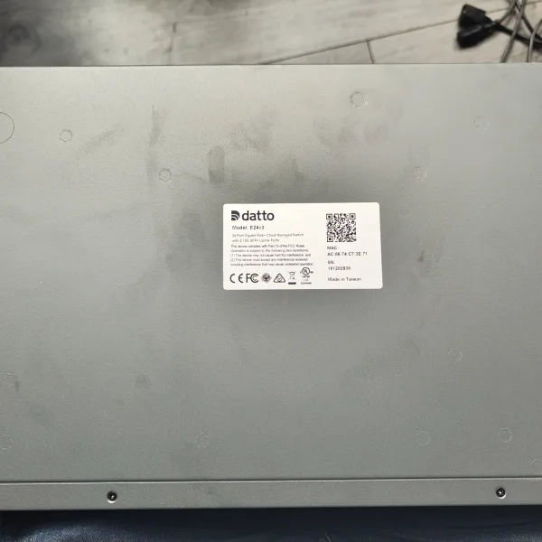 2x Datto E24v3 24 port switch