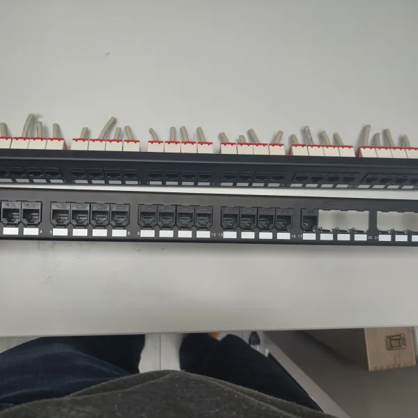 2x panduit modular patch panels