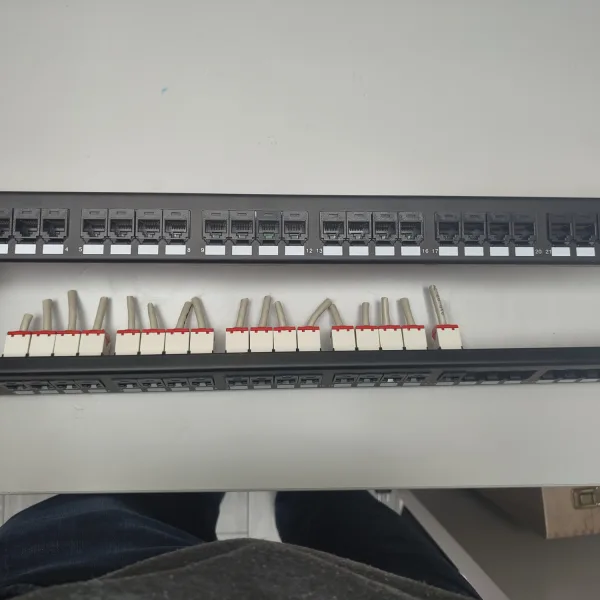 2x panduit modular patch panels