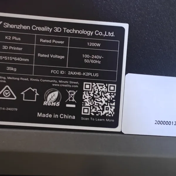 Creality K2+ 1200 uur , CFS , Maniakaal onderhouden.
